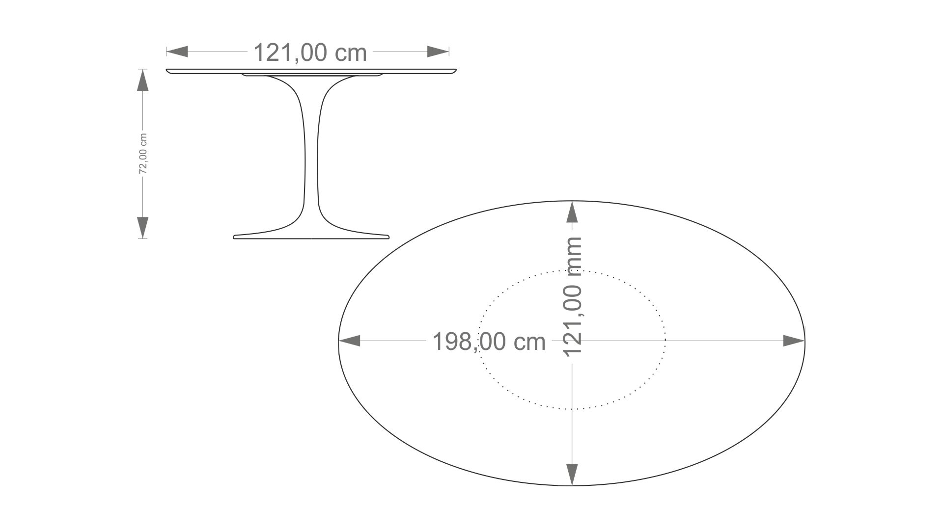 Eero Saarinen Tulip Oval Table